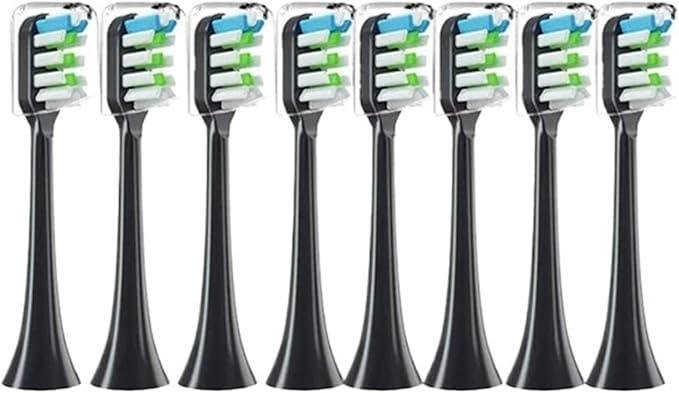 Toothbrush Vacuum BristleCompatible for X3 X5 X3U X1 V1 V2(7pcs Black)