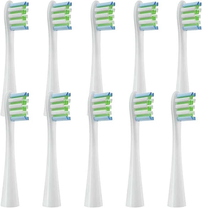 Compatible for Replacement Brush Heads for X/X PRO/ Z1/ F1/ One/Air 2 /SE Toothbrush Soft Bristle Nozzles Refill(10White)