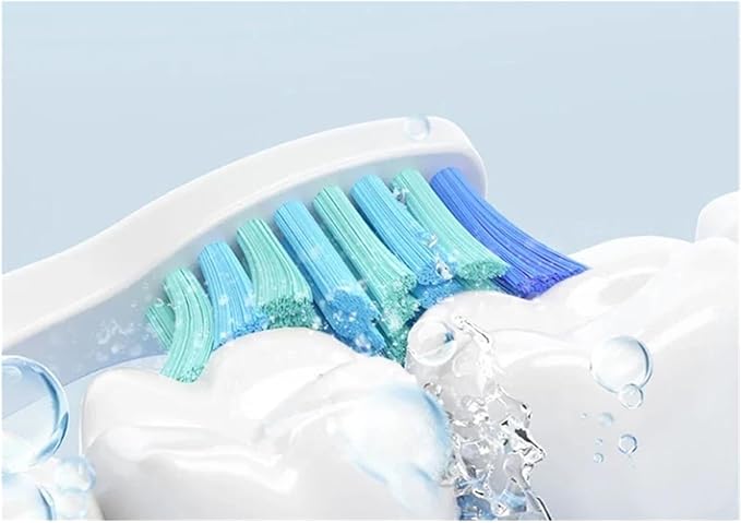 Replacement Brush HeadsCompatible for Seago Electric Toothbrushes E1-9/SG2303/SG575 Vacuum Packing(10pcs Black)