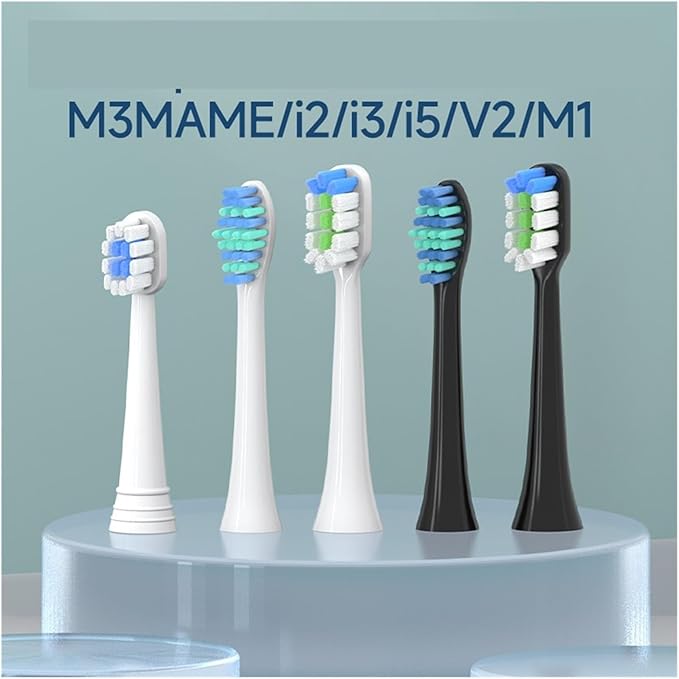 12pcs Replace Toothbrush HeadCompatible for M3MAME/i2/i3/i5/V2/M1(Large)