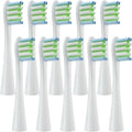 10PCS Replacement Brush Heads Compatible for X/X PRO/ Z1/ F1/ One/Air 2 /SE Toothbrush Soft Bristle Nozzles(10pcs White)