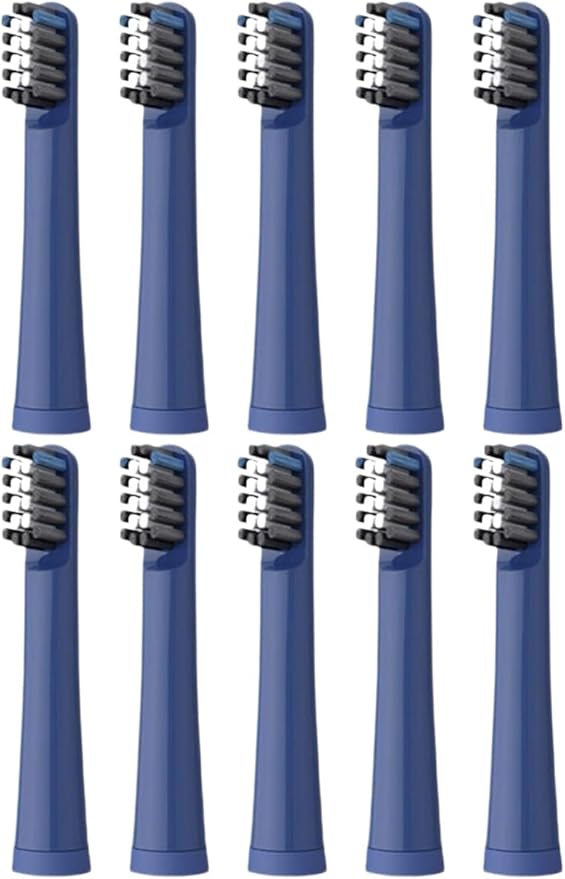 Toothbrush Replacement HeadsCompatible for Realme N1 N2 RTX2103 SN301 Soft Bristle Nozzles(10PCS)(10pcs Blue)