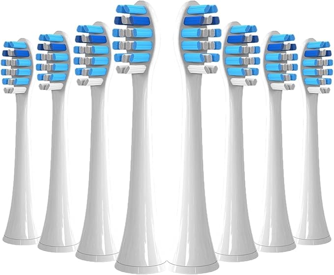 4-16Pcs Replacement Toothbrush Heads Plaque Defence Electric Head Brush(8pcs Blue)