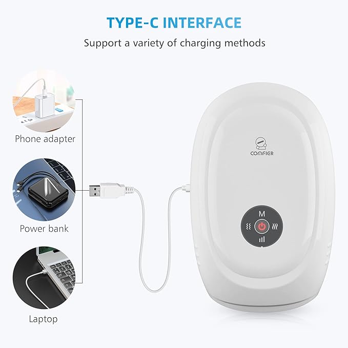 COMFIER Hand Massager with Heat and Compression Cordless Hand Massager for Arthritis and Carpal Tunnel Gifts for Mom Dads Women and Men