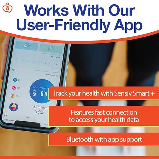 Body Analyzer Bluetooth Smart Scale - Tracks and Records 10 Measurements - User-Friendly app - Sleek Stylish Design