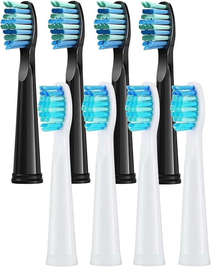 Compatible for 8 Pcs Replacement Brush Heads(8 Pcs White)