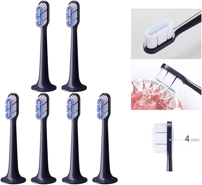 4/6/8PcsCompatible Toothbrush Head T700 Sonic Electric Waterproof Soft Health Replacement Bristles(4 pcs)
