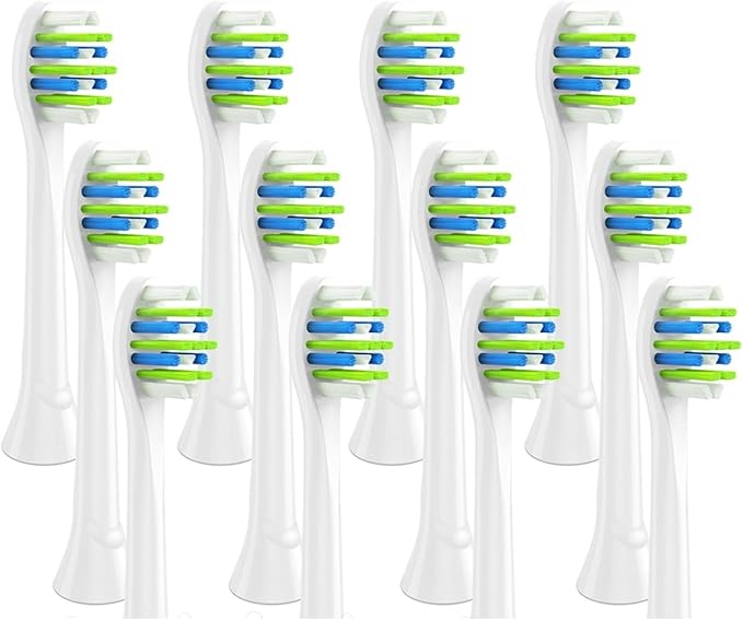 24 Pcs Toothbrush Heads Compatible for Brush Fit for 3 6 9 Series Gum Health(Model Two)