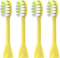 4Pack Replacement Toothbrush Heads Compatible with Ph One Soni Care Electric Head HY1100 HY1200 BH1022(Yellow)