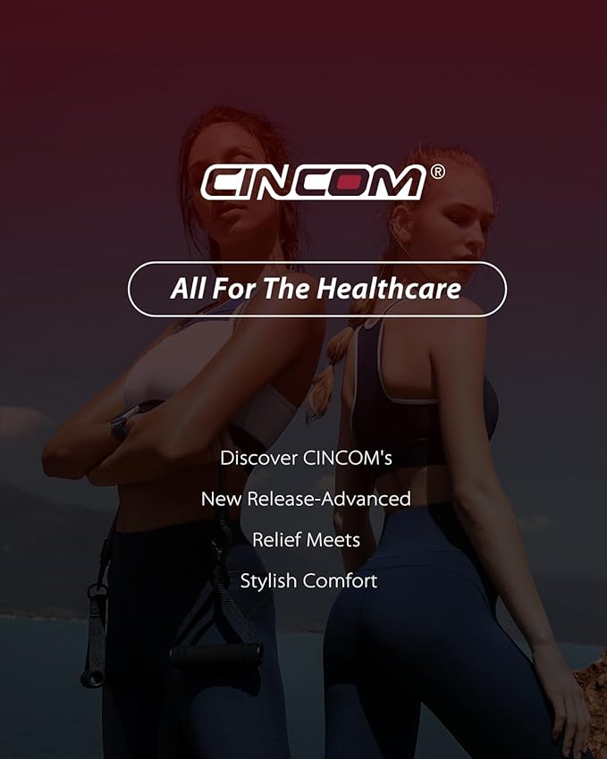 CINCOM Cordless Calf Massager for Circulation Leg Compression Massager for Calf Rechargeable Leg Massage with 3 Intensities 3 Modes for Pain Relief Gifts for Women Men
