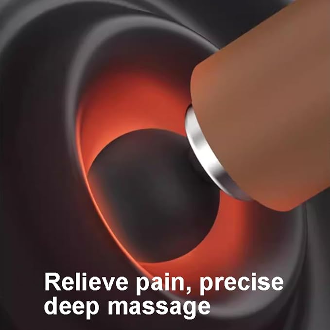 Portable Plastic Massage Gun with 99 Speeds and 8 Massages Heads Whole Body Percussion Electric Muscle Massager for Pain Relief Powerful(Grey)
