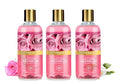 Vaadi Herbals Shower Gel - Sulfate-Free - Herbal Body Wash Both For Men And Women - 300 Ml (10.14 Fl Oz) - (Enchanting Rose &amp Mogra) (3 Bottles)