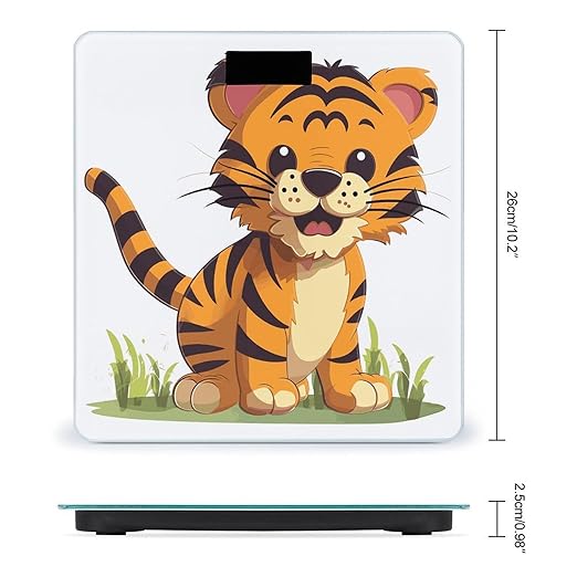 Spotted Tiger Bathroom ScaleHighly Accurate Digital Weighing Machine for People Bright LED Display Weight Scale for The Aldult Home Use