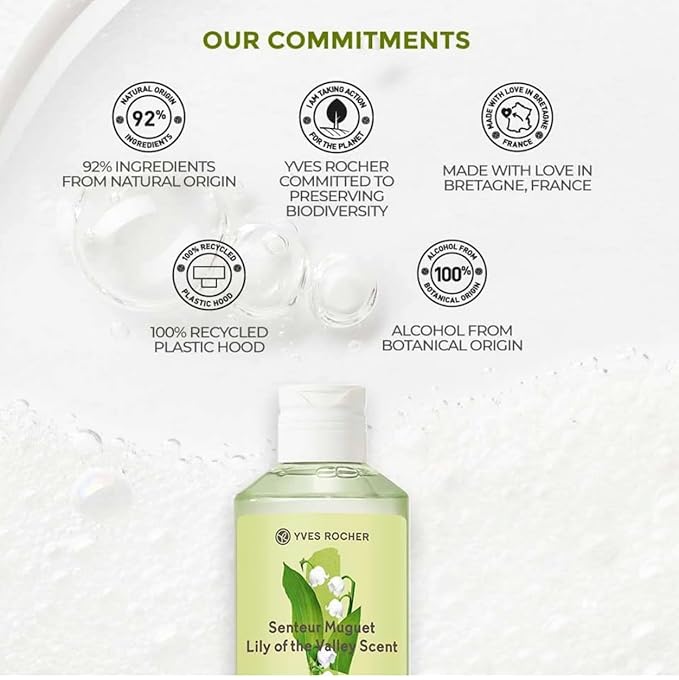 Yves Rocher Green Tea Scent Perfumed Shower Gel Nourishing Moisturizing Body - 200 ml./6.7 fl.oz. Set of 2 Best Gift Kit