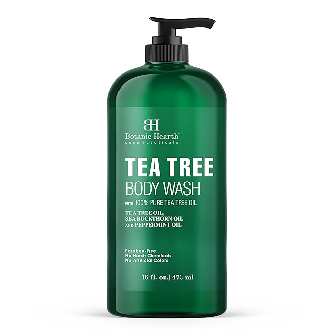 Botanic Hearth Tea Tree Body Wash Rosemary mint oil Tea Tree Shampoo and Conditioner Set 16 x2 Combo Set