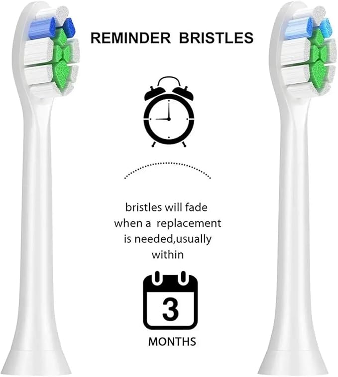 4/8/12/16 Pcs Replacement Toothbrush Heads Compatible for PhilipsSonicare Electric Toothbrush Refills for 1100 2100 4100 5100(16pcs Black)