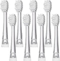 4/8/12/16 Pcs SG-831 Soft Bristle Replaceable Brush Heads Compatible for SG977/EK6/EK7/SG513 Electric Toothbrush Head(8 pcs)