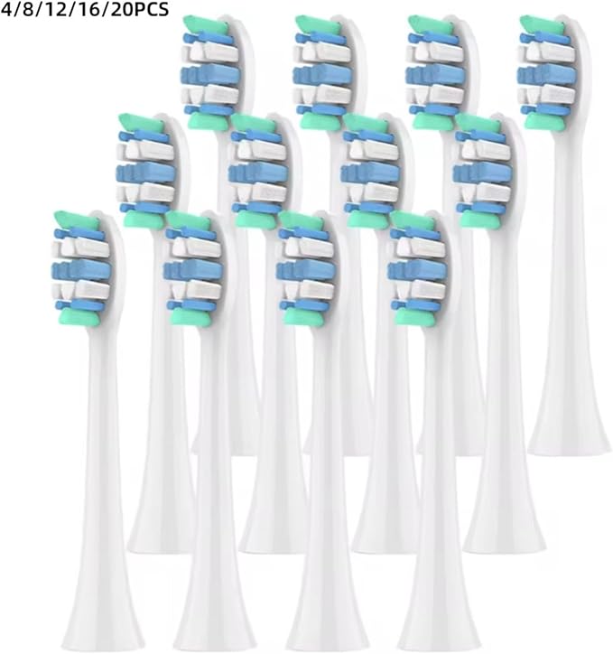 Replacement Toothbrush HeadsCompatible for Philips Sonicare Electric Brush Head 1100 2100 4100 4300 5100 5300 6100 6500 etc(12pcs)