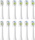 R4/8/12/16pcs Replacement Toothbrush Heads Compatible for with Philips Electric Brush Head 4100 6500 6100 7500 5300 1100(12pcs White)