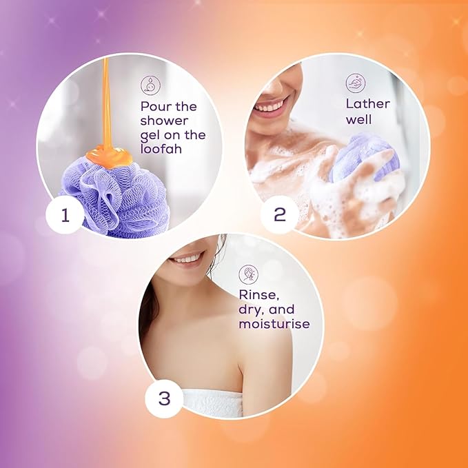 Sa.nt...oor Moisturizing Shower Gel with Sandalwood and Gardenia Fragrance Purple and Orange 250ml