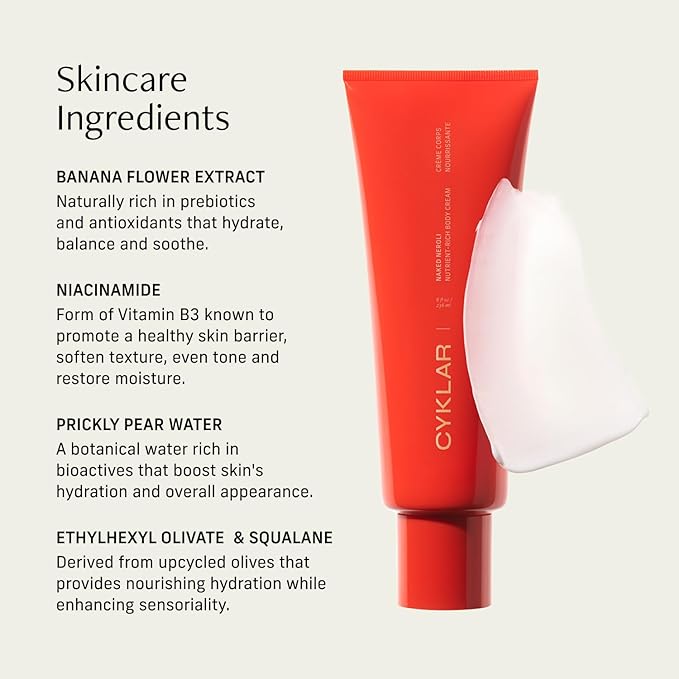 CYKLAR - Nutrient Rich Body Cream - Sensorial Body Wash - Bundle - Naked Neroli Fragrance