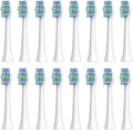 16pcs Replacement Toothbrush Head Compatible for SOUNESS Electric SN903/SNK01/SN601/SN801/ST903/ST901/ST905/ST802/SN-P1(16white Cleaning)