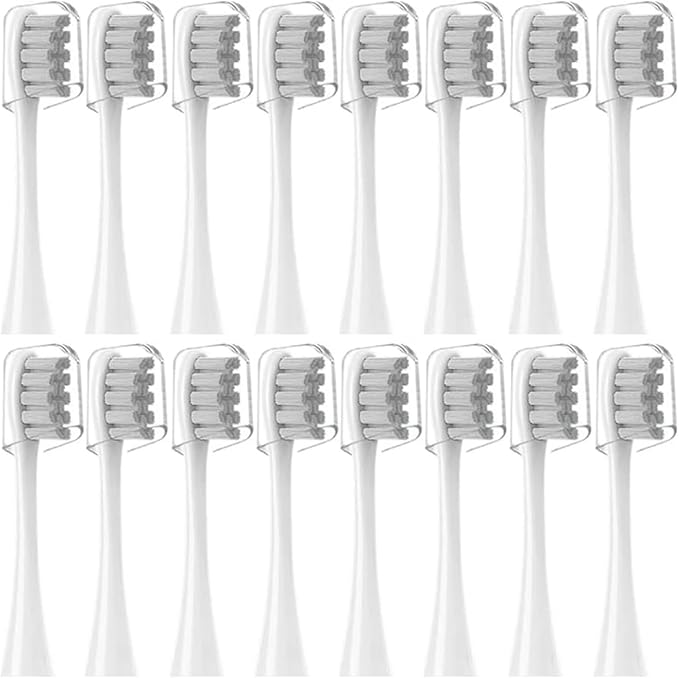 16pcs Replacement Brush HeadsCompatible for X/Pro/ Z1/ SE F1 PW01/03/05/07/09 P5(16 Green)