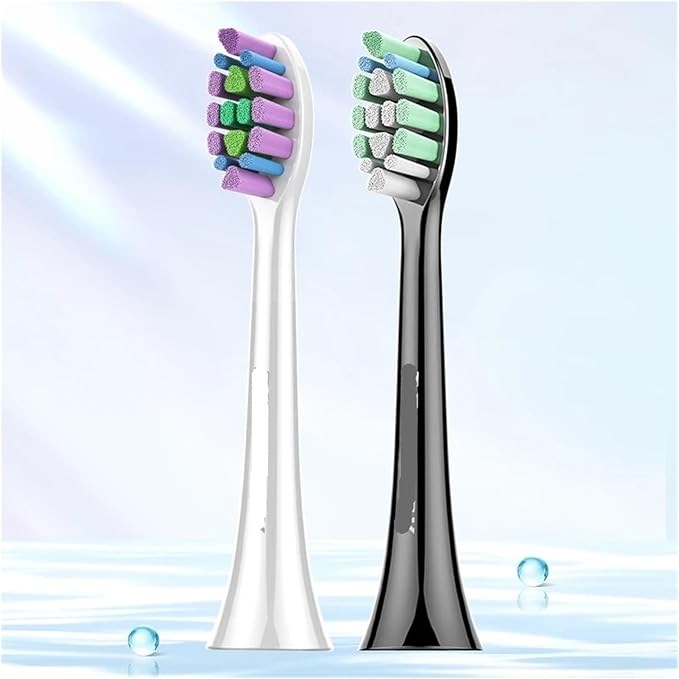 NB-1 Replacement Toothbrush Heads Soft Sristle Brush Head for Sonic Teethbrush(White Soft 8)