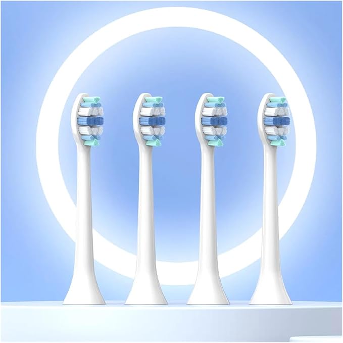 HX9034p Toothbrush Brush Head Compatible for Phil Soni HX3 HX6 HX9 Series HX3210 3211 6150 6500 6510 6530 9342 6730 9312 9372care IPS(HX9034P-8Pcs)