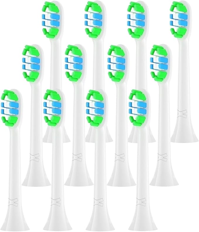 12/16/20Pcs Toothbrush Head Compatible for HX6/HX9/HX5/HX7/HX8Series Models(12PCS)
