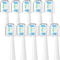 10 PCsCompatible with Oral-B Pulsonic Electric Toothbrush Sound Replacement Heads(White)