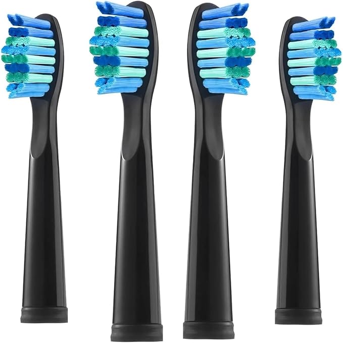 Electric Toothbrush Replacement Heads Compatible WithCompatible for SEAGO SG910/507/958/515/949/575/5514/8/16pcs(8pcs White)