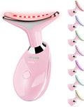 Facial Massager Portable Face Neck Massager Wand for Skin Care(Light Pink)