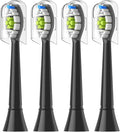 4/8/12/16pcs Replacement Toothbrush Heads Compatible with Philips Electric Brush Head 4100 6500 6100 7500 5300 1100(4pcs Black)