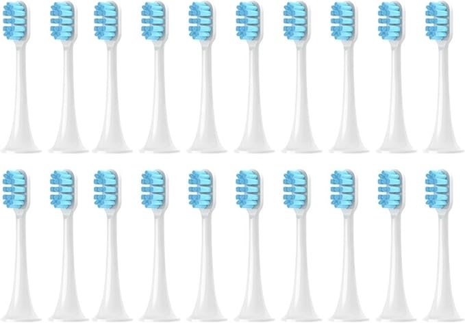 Compatible for T300/T500 Replacement Toothbrush Brush(Blue-20pcs)
