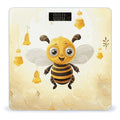 Cute Bees Honey Weight Scale Digital Electronic Scales Bathroom Scale Larg LCD Backlight Display High Precision MeasurementsTempered Glass