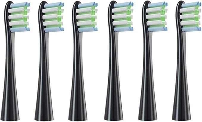 Replacement Brush Heads Compatible for OCL EAN Flow/X PRO Elite/X PRO /F1/Z1/One/ Air2 Sonic Electric Toothbrush Nozzles Soft Dupont Bristle(6 HOC)