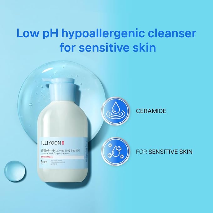 Illiyoon ATO Soothing Gel 5.91 Fl Oz with ATO Top To Toe Wash 16.9 Fl Oz