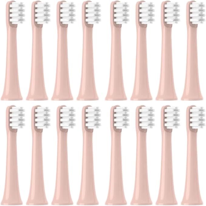 Replacement Electric Toothbrush Heads Compatible for EX3 SO4-16PCS(16pcs Pink)