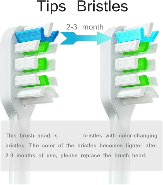 20PCS Replacement Toothbrush HeadsCompatible for SOOCAS X3S/X3U/X5 Electric Tooth Brush Soft Bristle Nozzles(20 Black Soft)