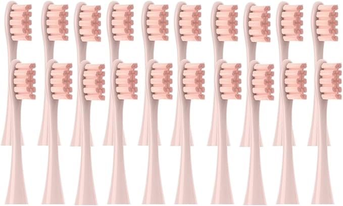 20PCS Replacement Brush Heads Compatible for Flow/X PRO Elite/X/One/Z1/F1Electric Toothbrush(20 pcs Pink)