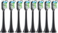 Sonic Electric Toothbrush Heads Compatible for X3 X5 X3U X1 V1 V2 Replacement Nozzles with Anti-dust Cap(7pcs Black)