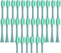 30/50PCS Vacuum Brush Compatible for Oclean X PRO/ Z1/ F1/ One/Air 2 /SE Replacement Head Toothbrush Nozzles Soft Bristle(30Green)