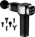 Deep Tissue Massage Gun Portable Percussion Muscle Massager with 30 Speeds &amp 6 Attachments Handheld Electric Back &amp Neck Massager for Pain Relief