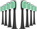 16pcs Electric Toothbrush Compatible for Soocas X3Pro / X3U X5 V1 V2 X1 Brush Whitening Teeth(BlackB)