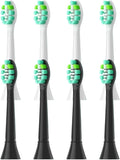4-16pcs Replacement Toothbrush HeadsCompatible for Phillips Sonicare Electric HandlesSoft Bristles(4White 4Black)