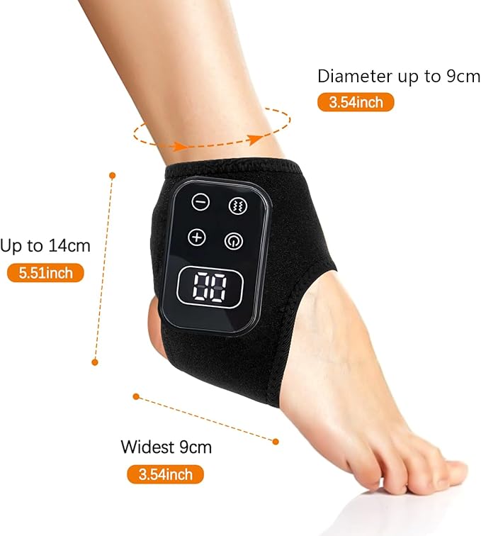 Foot Renew Triple Method Massager 2PCS Foots Renew Massager Portable Wireless Foots Massager Heated Foot &amp Ankle Wrap for Home