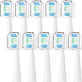 10 PCsCompatible with Oral-B Pulsonic Electric Toothbrush Sound Replacement Heads(White)
