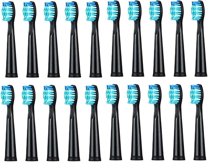 5-10Pcs Replacement Brush Heads Compatible for Seago/FW/SG 507/508/515/551/917/959/908 Bristle(5 Black 5 White)