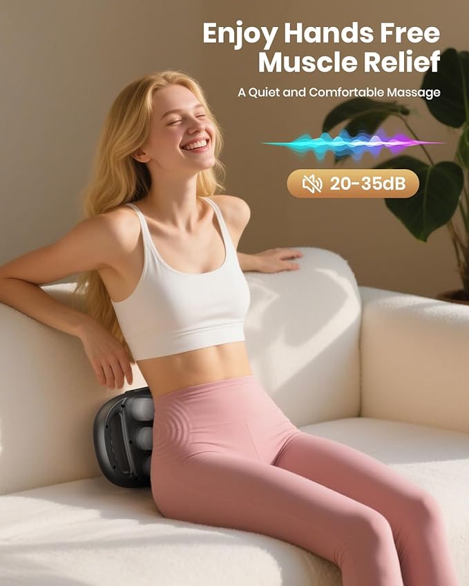 12-Head Massage Gun Deep Tissue Back Massager with 9 Adjustable Intensities &amp 9 Modes Electric Percussion Massager Gun Tool for Back/Shoulders/Legs/Arms/Neck (12 Head)